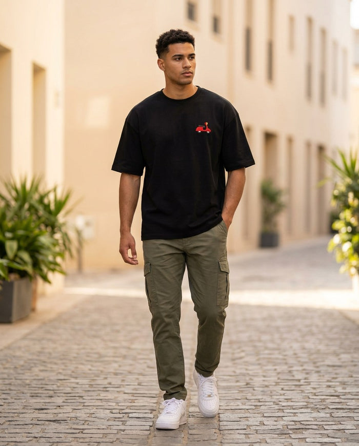 Ride Slow Embroidered Oversized Tee