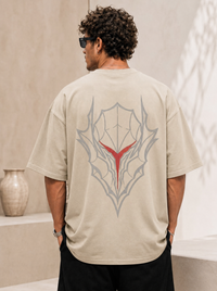 Crimson Web Crest Oversized Tee