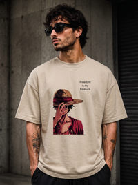 Freedom Luffy Oversized Tee