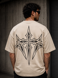Gothic Tribal Oversized Tee