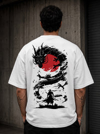 Dragon Samurai Oversized Tee
