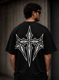 Gothic Tribal Oversized Tee
