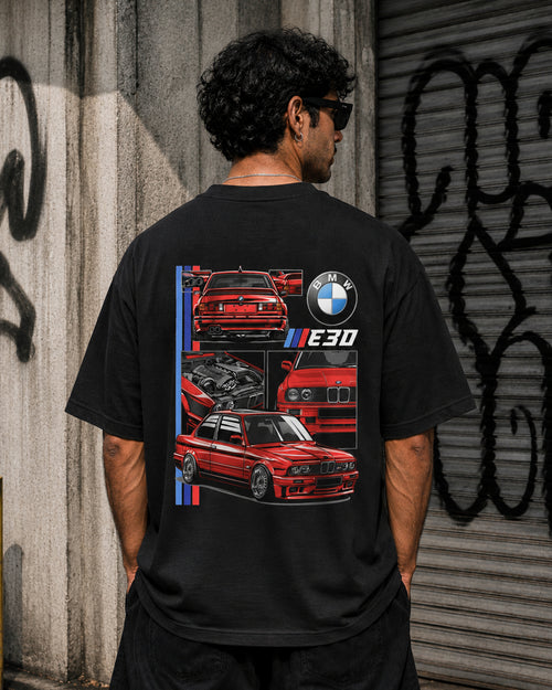 E30 Legend oversized tee back print