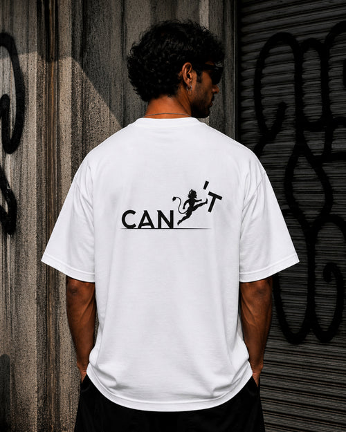 Can't Stop oversized tee back print