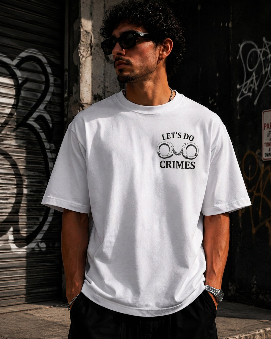 Let's Do Crimes Oversized Tee