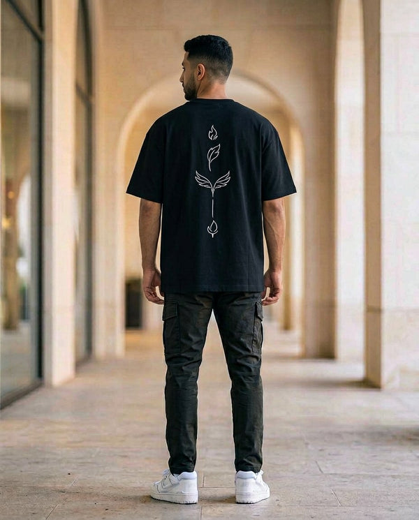 Elements Embroidered Oversized Tee