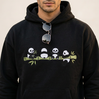 Panda Gang Embroidered Hoodie