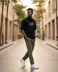 Tokyo Lines Embroidered Oversized Tee