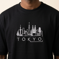 Tokyo Lines Embroidered Oversized Tee