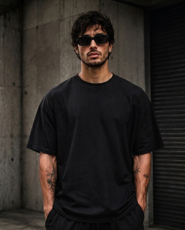 Solid Oversized Tee