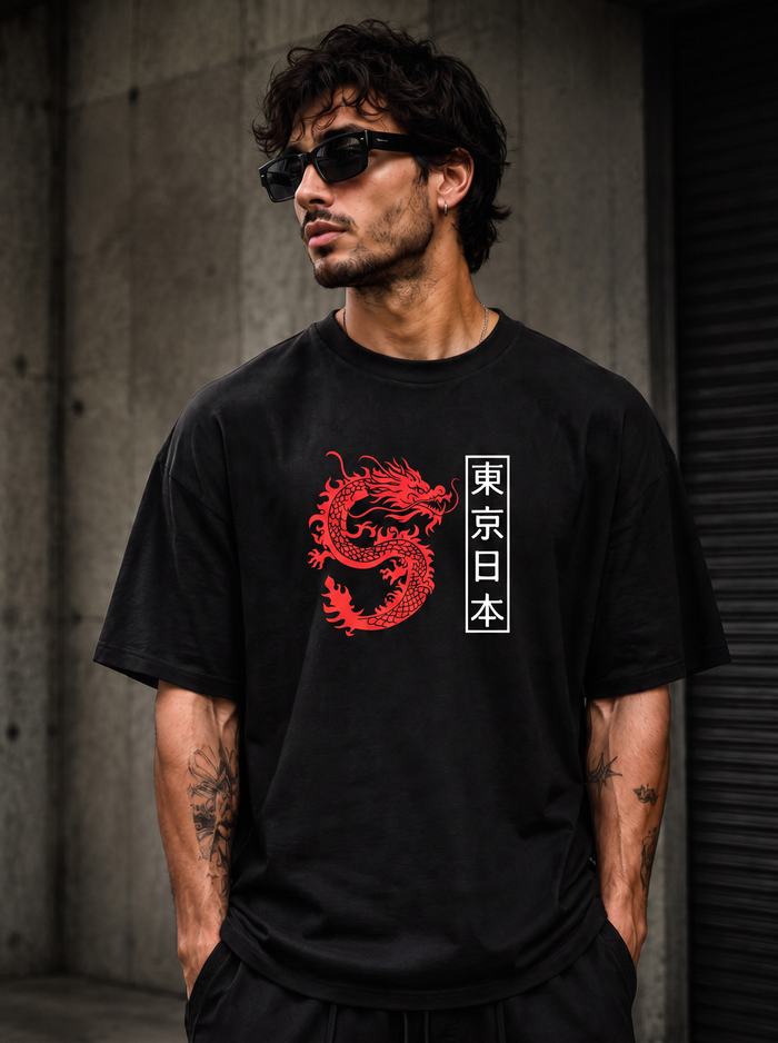 Tokyo Dragon Oversized Tee
