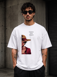 Freedom Luffy Oversized Tee