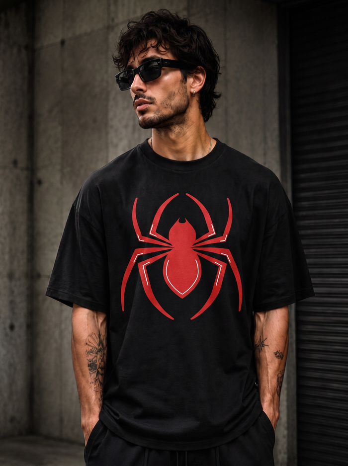 Spider Web Oversized Tee