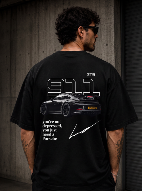 911 GT3 back black