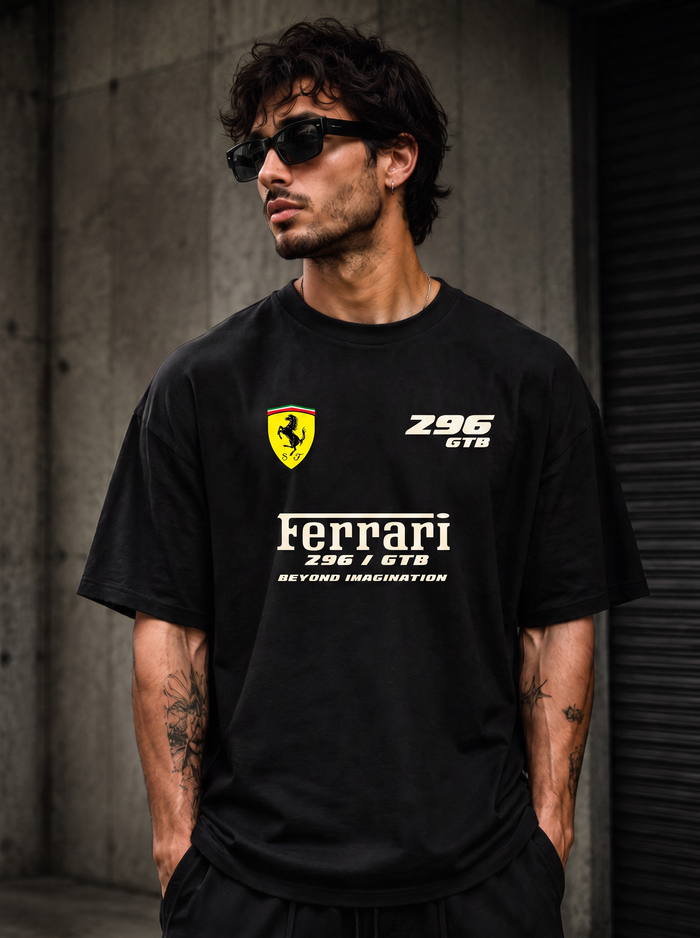Ferrari 296 GTB Oversized Tee
