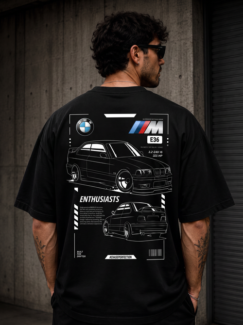 BMW M E36 back black