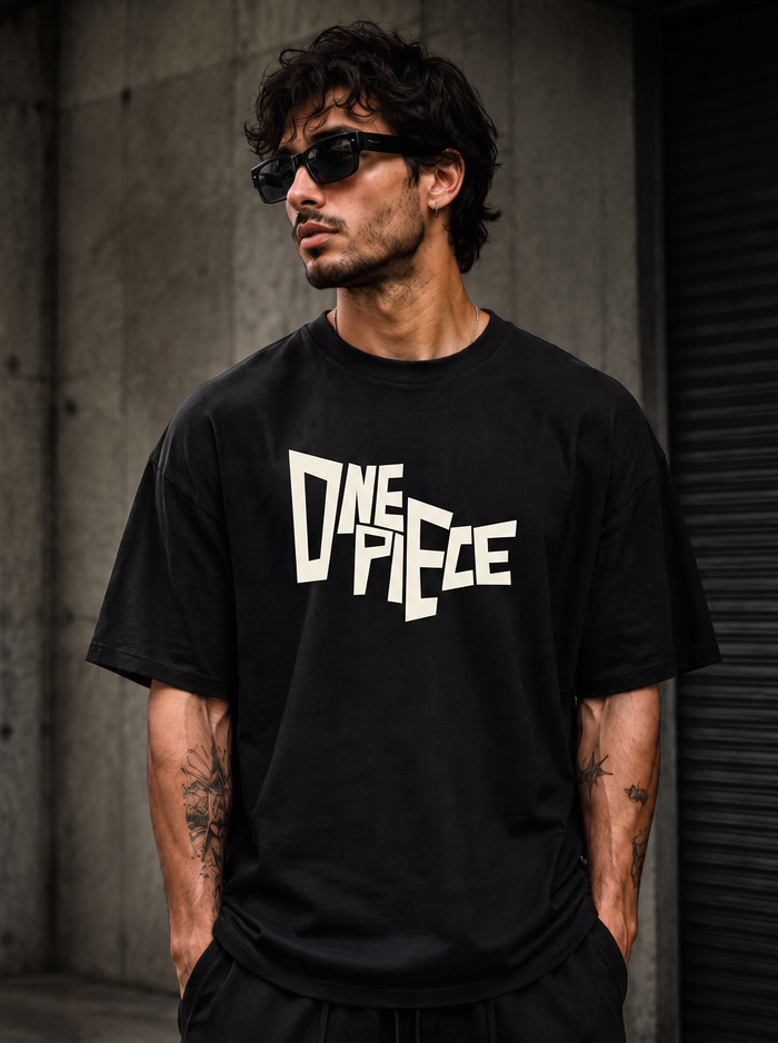 One Piece Cats Oversized Tee