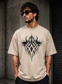 Gothic Tribal Oversized Tee
