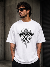 Gothic Tribal Oversized Tee