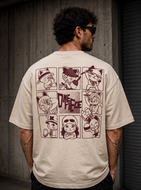 One Piece Cats Oversized Tee