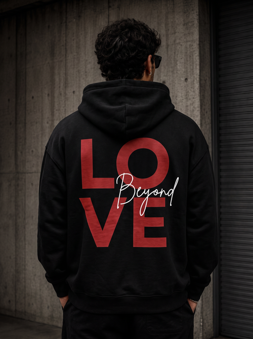 Beyond Love hoodie back black