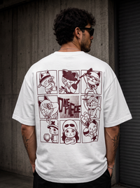 One Piece Cats Oversized Tee