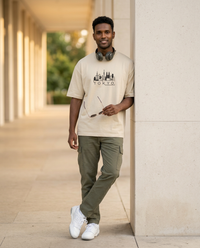 Tokyo Lines Embroidered Oversized Tee